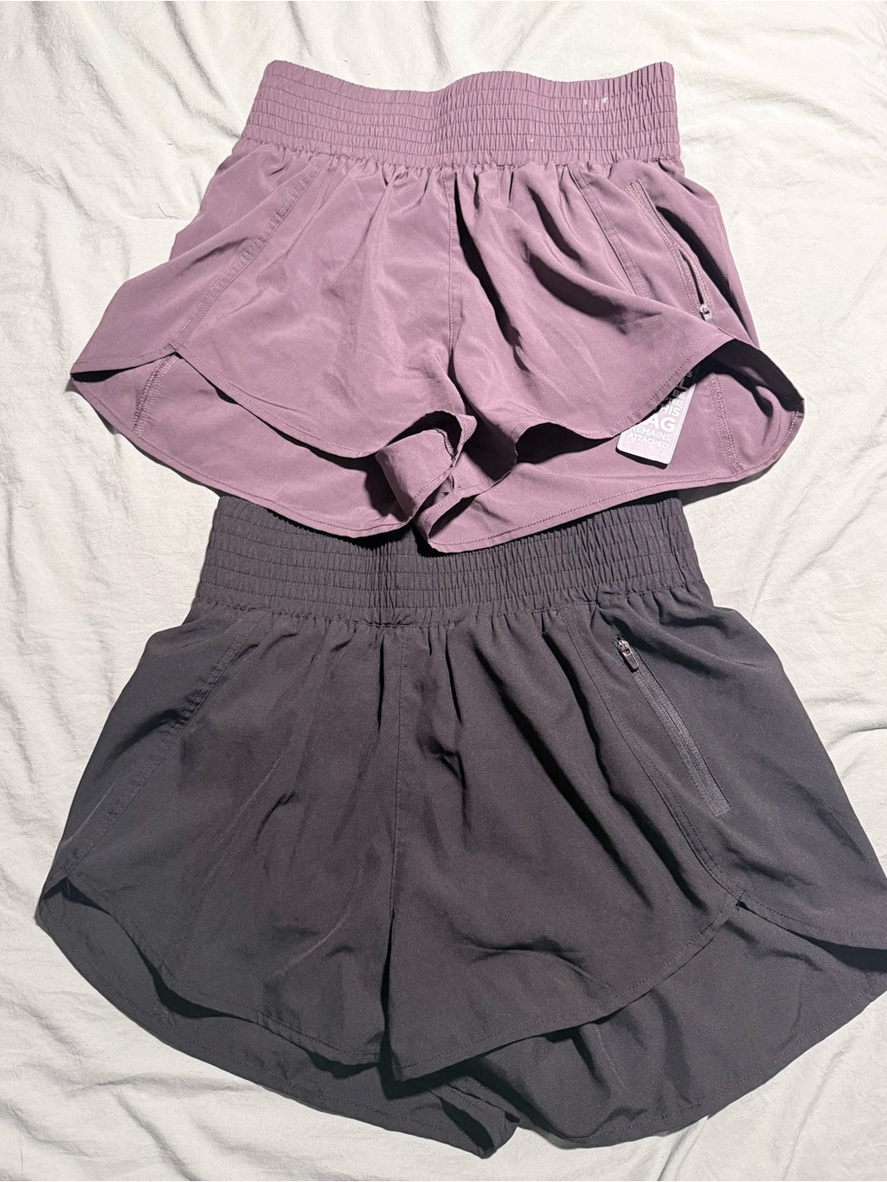 Dual-Pack Women's High-Waist Athletic Shorts
